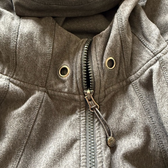 Athleta Strength Full Zip Up Hoodie in Grey Size Medium - Picture 8 of 14